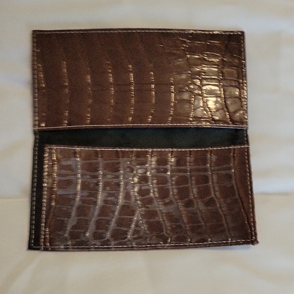 Brown Patterned Wallet - Picture 3 of 6